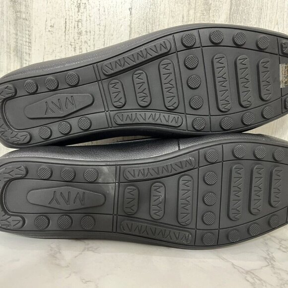 MARC NEW YORK ANDREW MARC Black Leather Slip On Loafers Shoes Men's Sz 9.5M NWOB - Picture 8 of 9